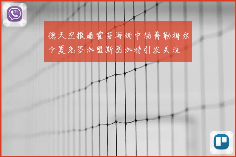 德天空报道霍芬海姆中场普勒梅尔今夏免签加盟斯图加特引发关注
